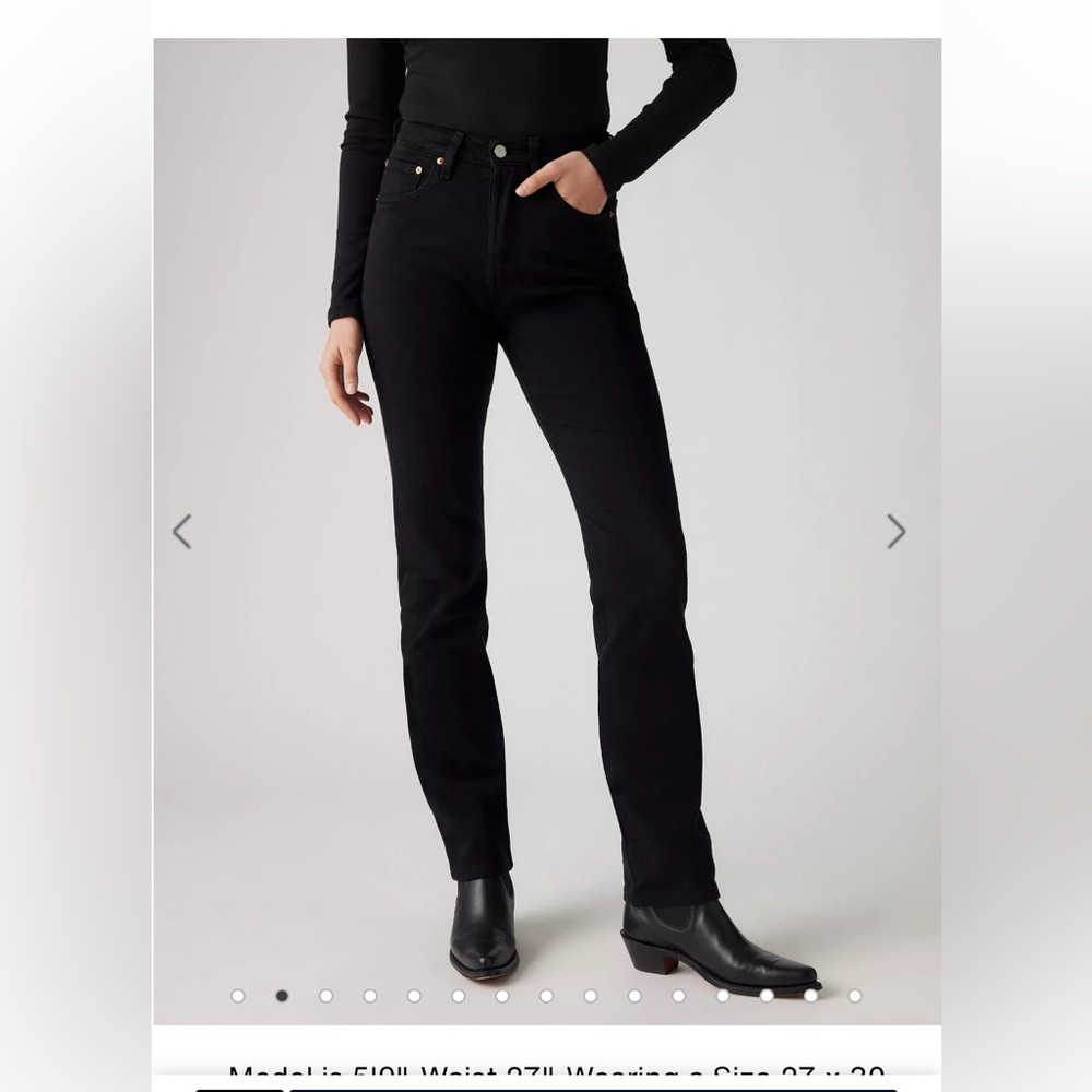 Levi’s 501 Black Womens Straight leg jeans